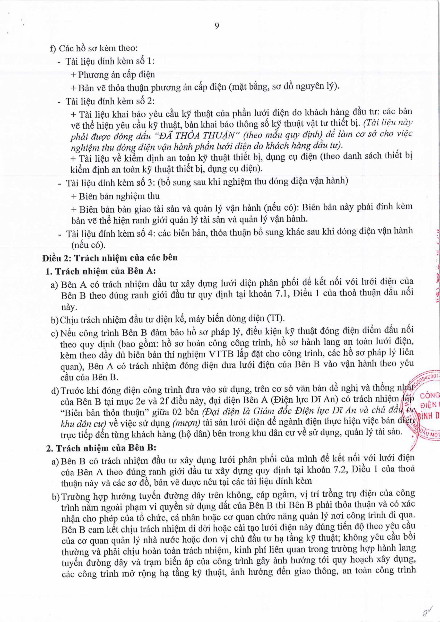 THỎA THUẬN ĐẤU NỐI ĐIỆN 1